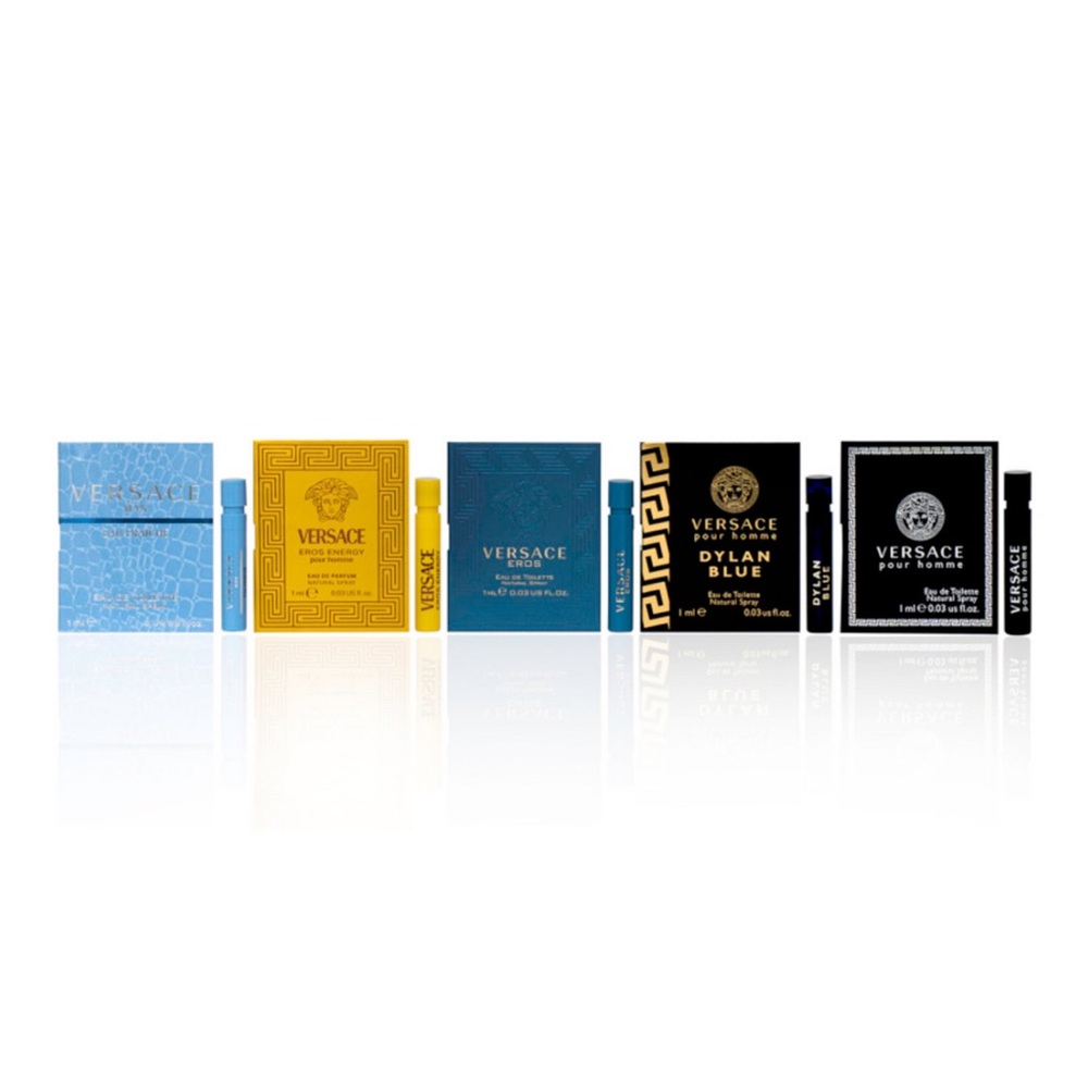 VERSACE Fragrance Collection perfume Dylan blue Eros scent